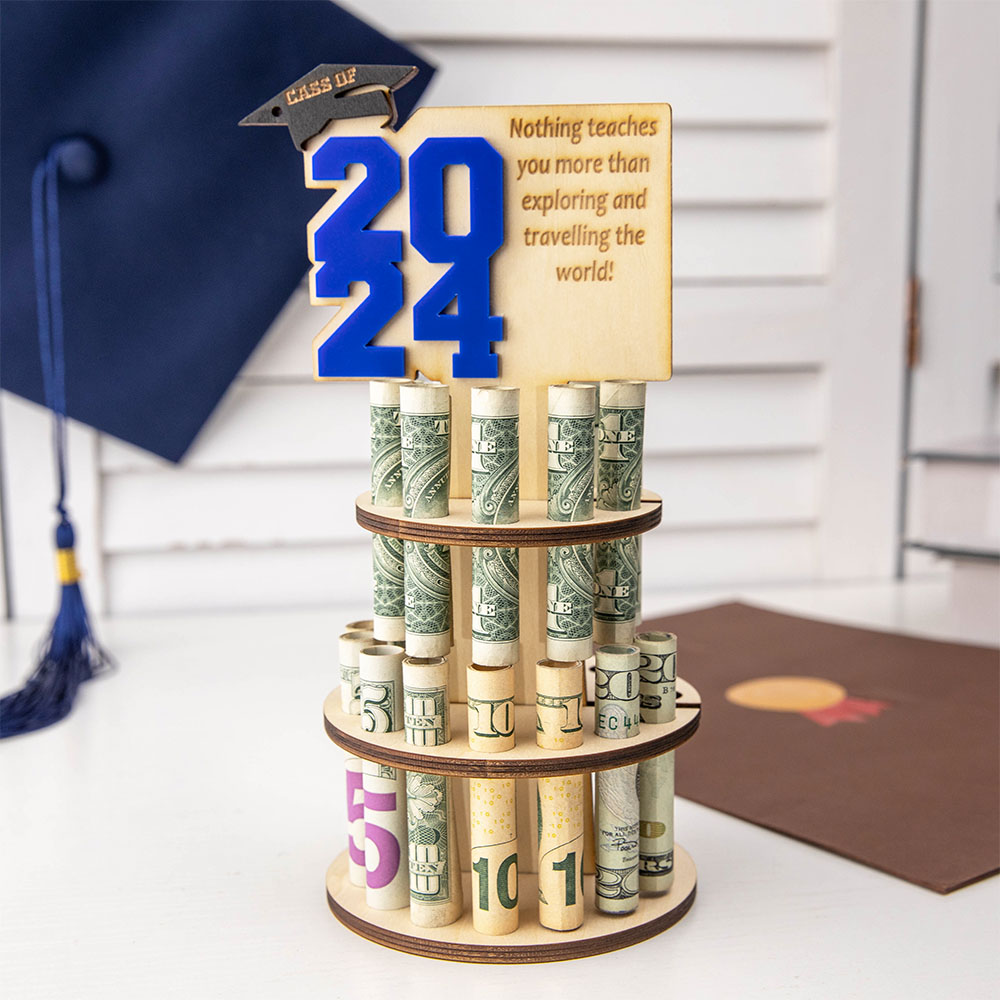 Custom Graduation Gift Money Holder, Tiered Graduation Money Cake, Graduation Gifts, Graduation Party Decorations, Gift for Students/Graduates