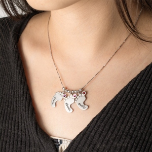 Mothers Day Baby Feet Charm Gifts