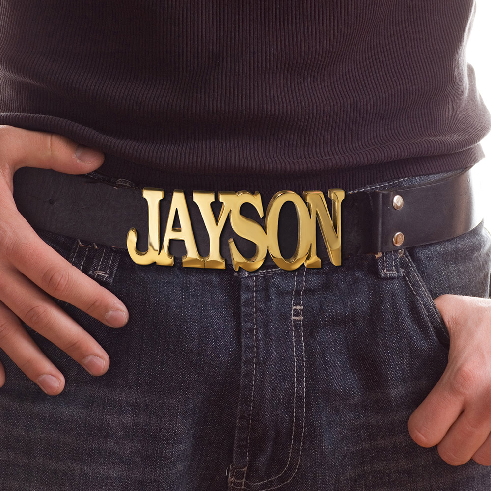 Customized Name Belt Buckle and Picture Upload