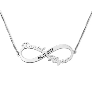 infinity name necklace