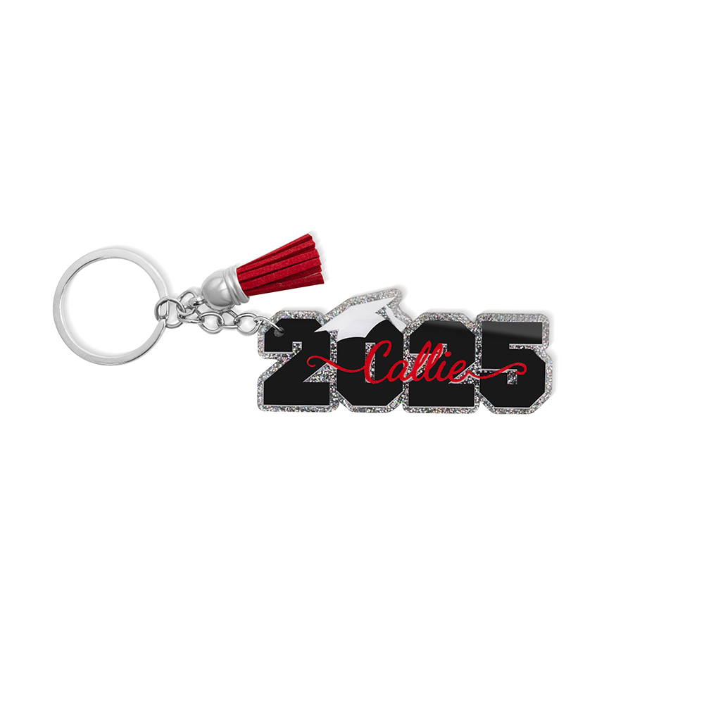 Personalized Tassel Keychain Graduation Gift 2025