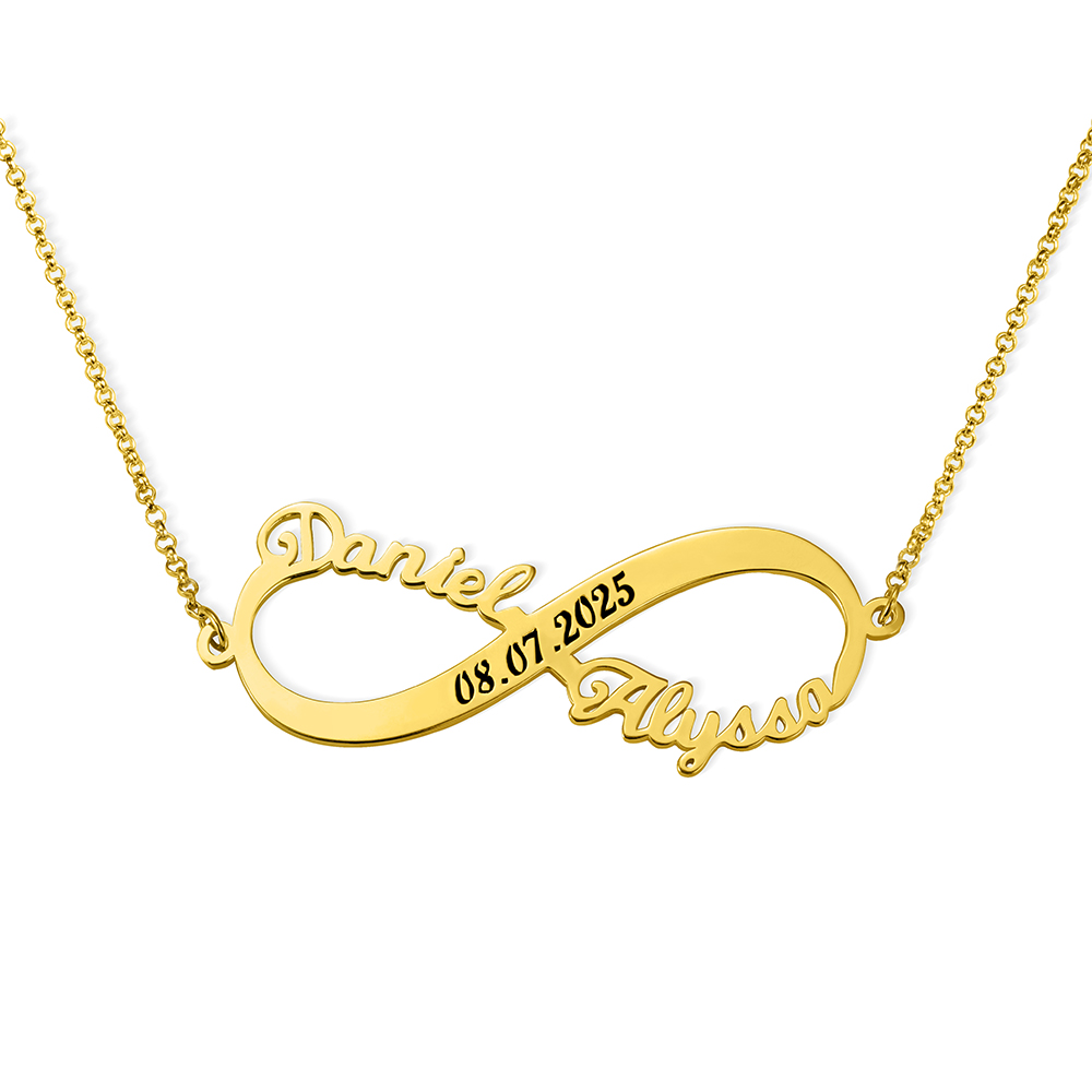 infinity name necklace