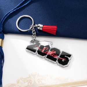Personalized Tassel Keychain Graduation Gift 2025