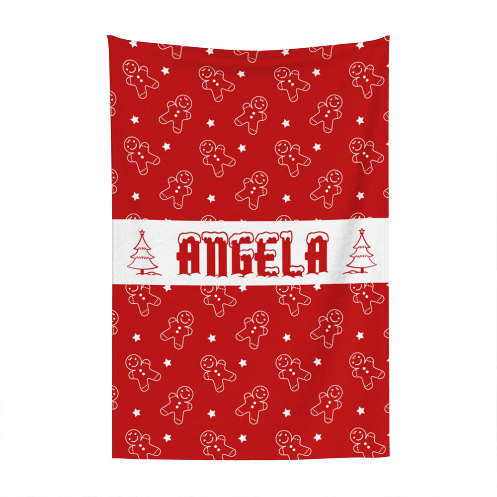 Personalized Name Blankets, Christmas Blankets,Soft and Plush Flannel Blanket Gift