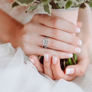 Women's Engraved Classic Monogram Ring