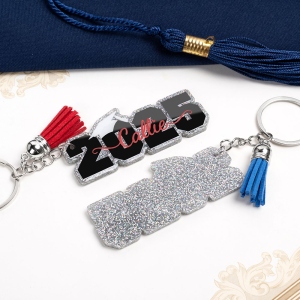 Personalized Tassel Keychain Graduation Gift 2025