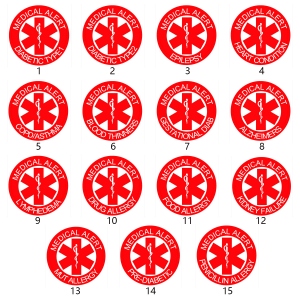 Customized Medical Alert Apple Watch Band with Sign not Required