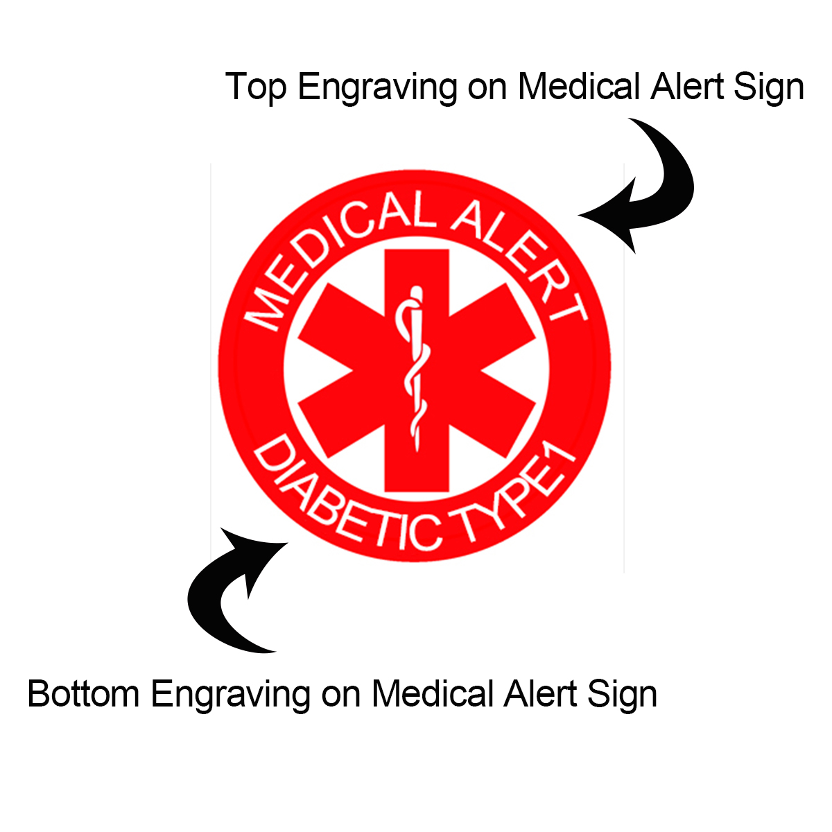 Customized Medical Alert Apple Watch Band with Sign not Required