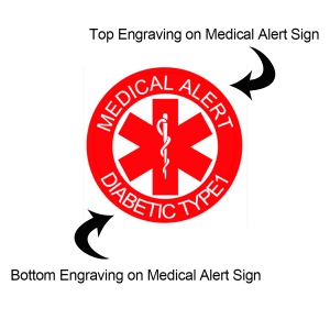 Customized Medical Alert Apple Watch Band with Sign not Required