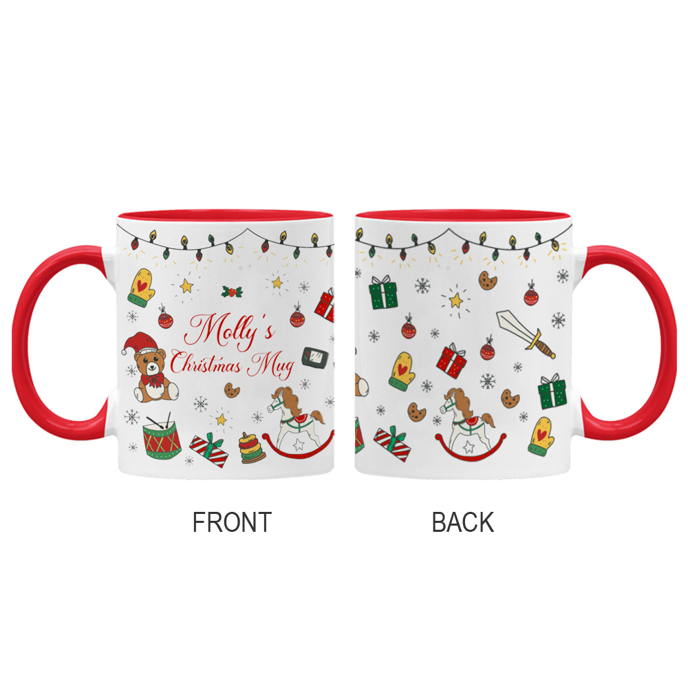 Personalised Name Mug Custom Christmas Movie Mug Holiday Gifts Hot Chocolate Mug cup