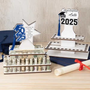 Custom Graduation Tiered Cake Money Holder, College Graduation Money Cake, Class of 2024 Graduation Party Decor, Graduation Gift for Family/Friends