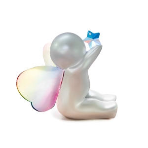 Personalized Birthstone Sleeping Baby Memorial Sculpture with Butterfly or Angel Wings, Miscarriage Pregnancy Infant Loss Sympathy Gift for Mom