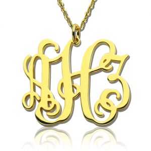 Taylor Swift Monogram Necklace 18K Gold Plated