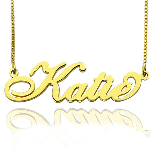 Personalized Carrie Nameplate Necklace