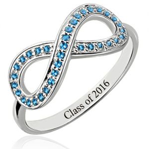 Birthstone Class Infinity Ring Gifts