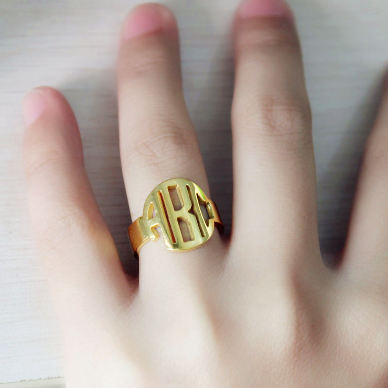 18K Gold Mongoram Ring