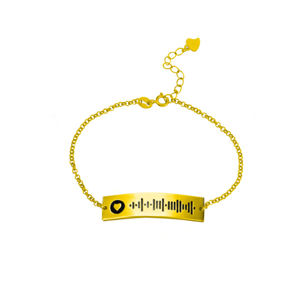 Personalized Scannable Spotify Code Name Bracelet