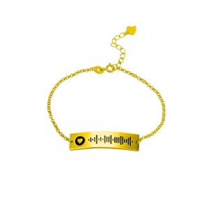 Personalized Scannable Spotify Code Name Bracelet