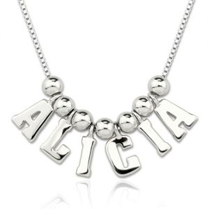 Personalized One & Only Name Necklace Sterling Silver