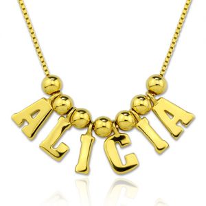 Personalized One & Only Name Necklace Gold Plated