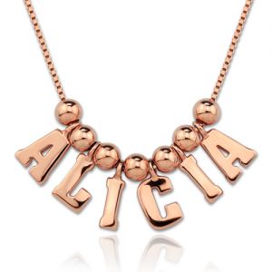 Personalized One & Only Name Necklace In Rose Gold