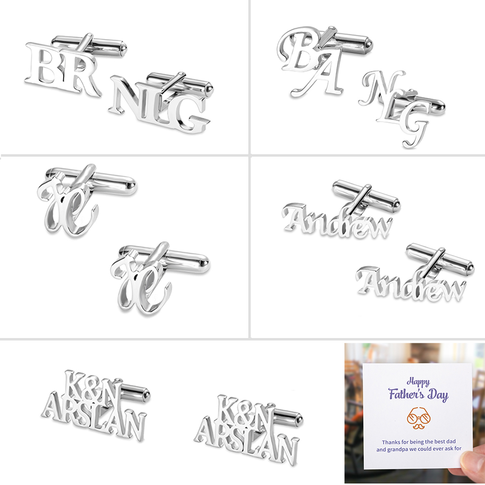 Personalized Letter Name Cufflinks