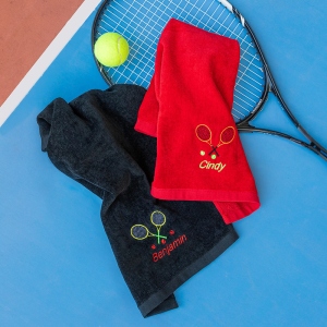 Personalized Tennis Name Towel