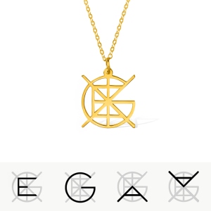 Custom Name Logo Nameplate Necklace, Minimalist Jewelry, Unique Monogram Necklace, Birthday/Bridesmaid/Mother's Day Gift for Women/Girls