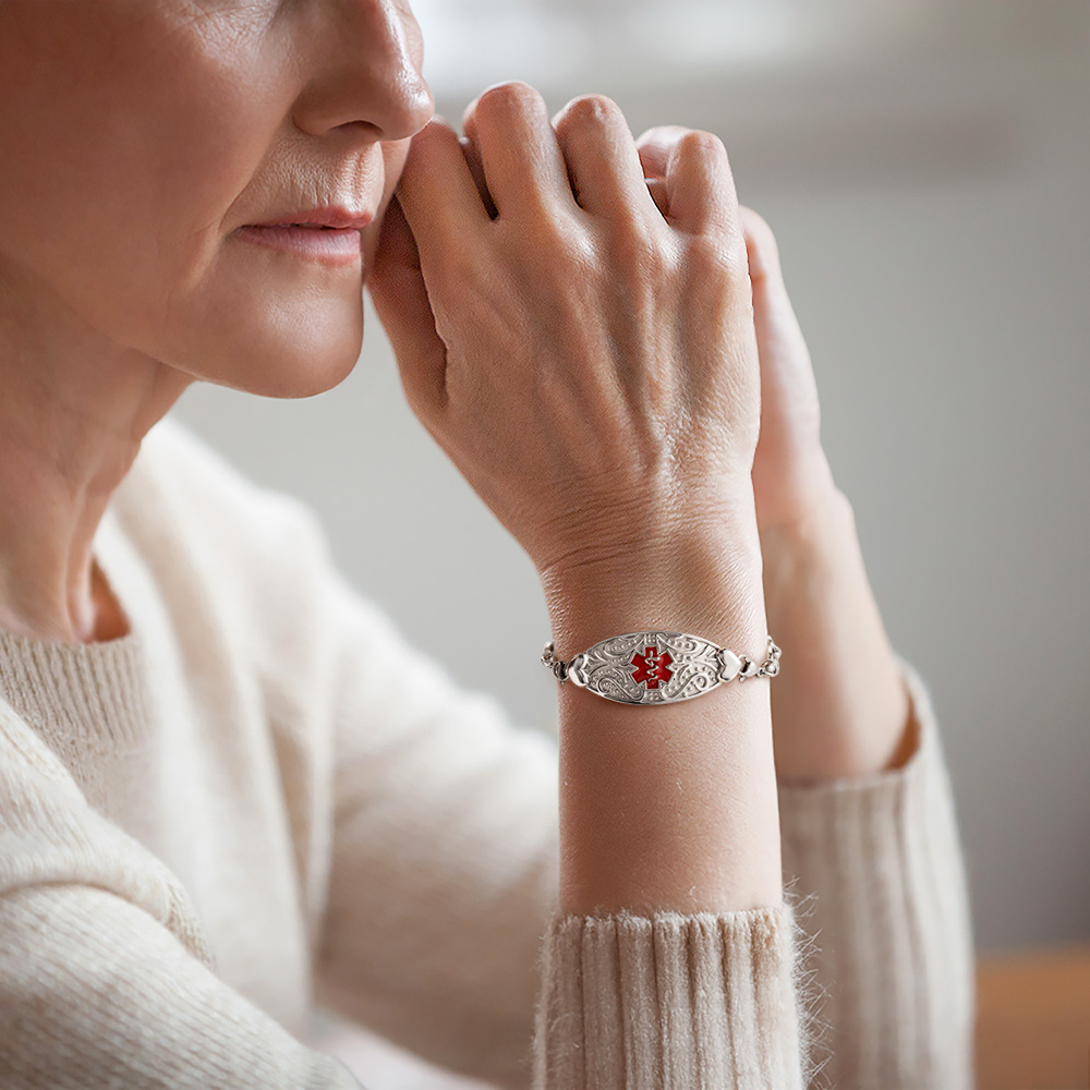 womens id bracelet
