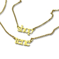 mini name necklace