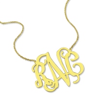 monogram necklace