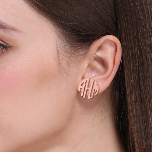 monogram earring 