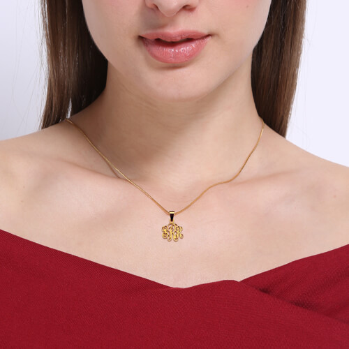 monogram necklace 