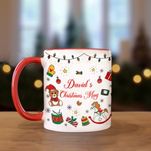 Personalised Name Mug Custom Christmas Movie Mug Holiday Gifts Hot Chocolate Mug cup