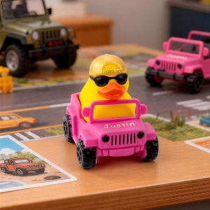 Personalized Name Cowboy Rubber Duck for Jeep, Western Duck with Yeah Gesture Car Ornament, Jeep Ducking, Funny Gag Gift for Jeep Owners/Him/Friends