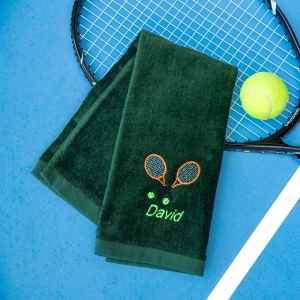Personalized Tennis Name Towel