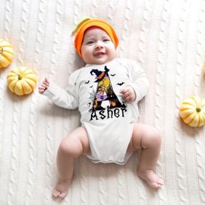 Personalized Spooky Halloween Toddler Shirt, Custom Name Halloween Baby Onesie, Halloween Costume, Halloween Gift for Newborn/Toddler/Teenager