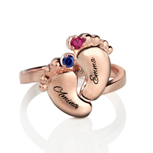 baby feet ring