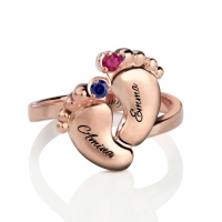 baby feet ring