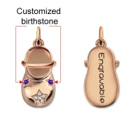 baby shoe necklace
