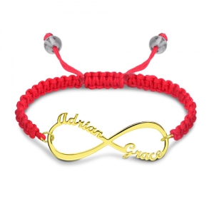 infinity name bracelet
