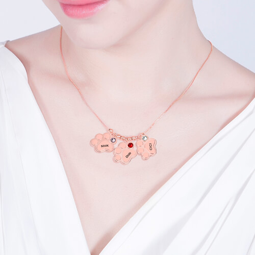 paw print pendant