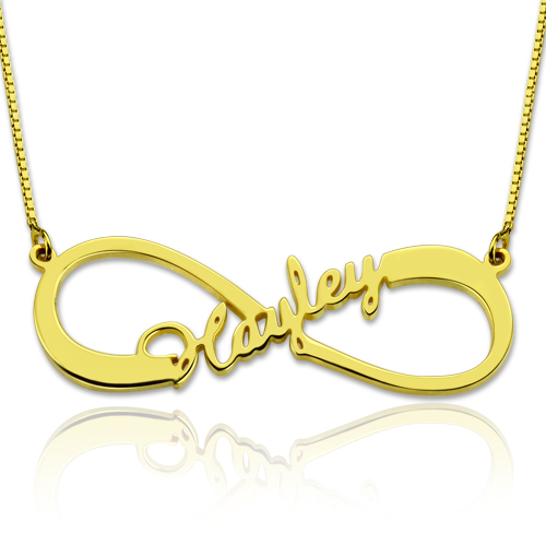Personalized Single Infinity Name Necklace (Picture Upload)
