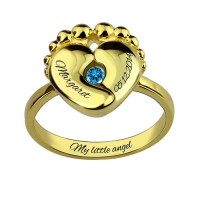 baby feet ring