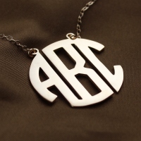 3 Initial Monogram Necklace