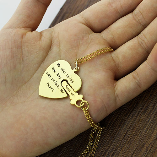 Key to my hear necklace