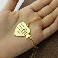 Key to my hear necklace