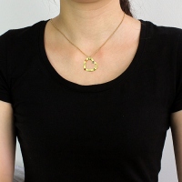  Birthstone Heart Name Necklace
