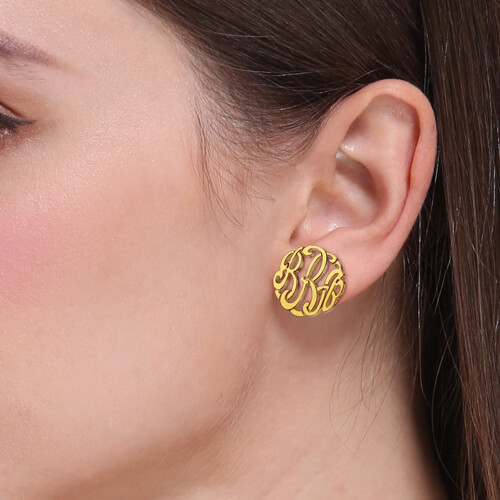 personalized stud earring
