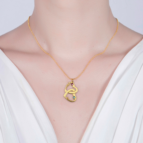 heart name necklace